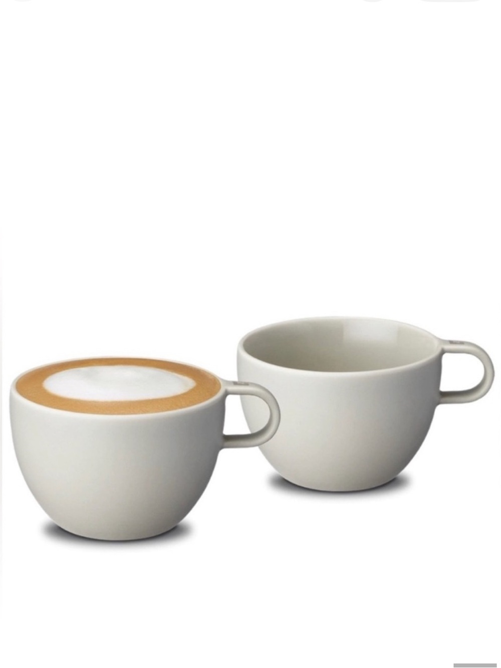 Nespresso Cream Ceramic Cappuccino Cups - Pair